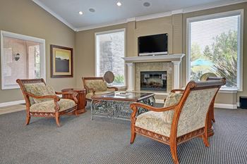Modern clubhouse social lounge